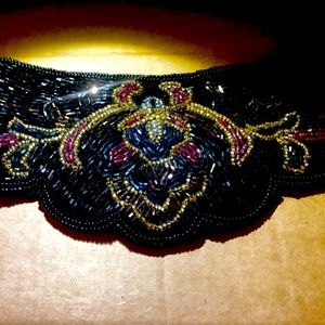 Vintage Lillian Vernon glass beaded belt